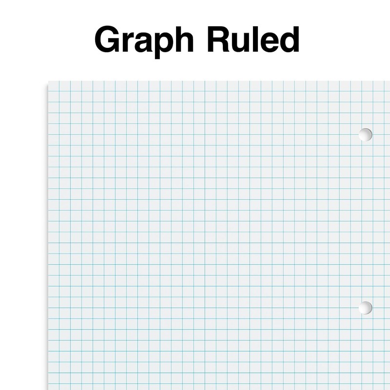 STAPLES TRU RED 1-Subject, 8.5 x 11, Graph Ruled, Black