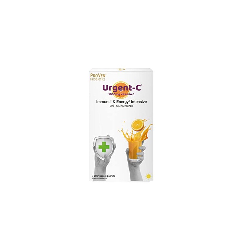 Pro-Ven Probiotics Urgent-C Immune & Energy Intensive, Daytime Kickstart, White