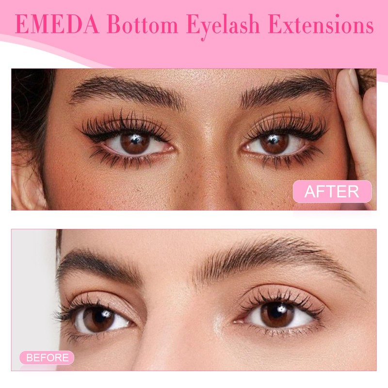 Lower Eyelash Extensions, EMEDA 5 mm 6 mm 7 mm