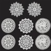 TEYOON 8 Pieces 10 Inch Cotton Lace Doilies Crochet Handmade