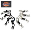 Dickies New Colors! DS054NCS1 Simple Carabiner Keychain Silver and White