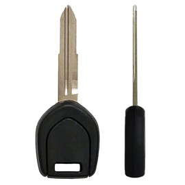 AKS KEYS Replacement for Mitsubishi Lancer Evo Transponder Key Chip ID - Texas ID 4D61 - Keyway MIT3 That Uses Part Numbers MIT14-PT 1351 Compatible with 2003 2004 2005 2006 Lancer Evo (2)