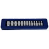 US Pro 13pc 1/4" Dr Shallow Sockets Metric 6 Point