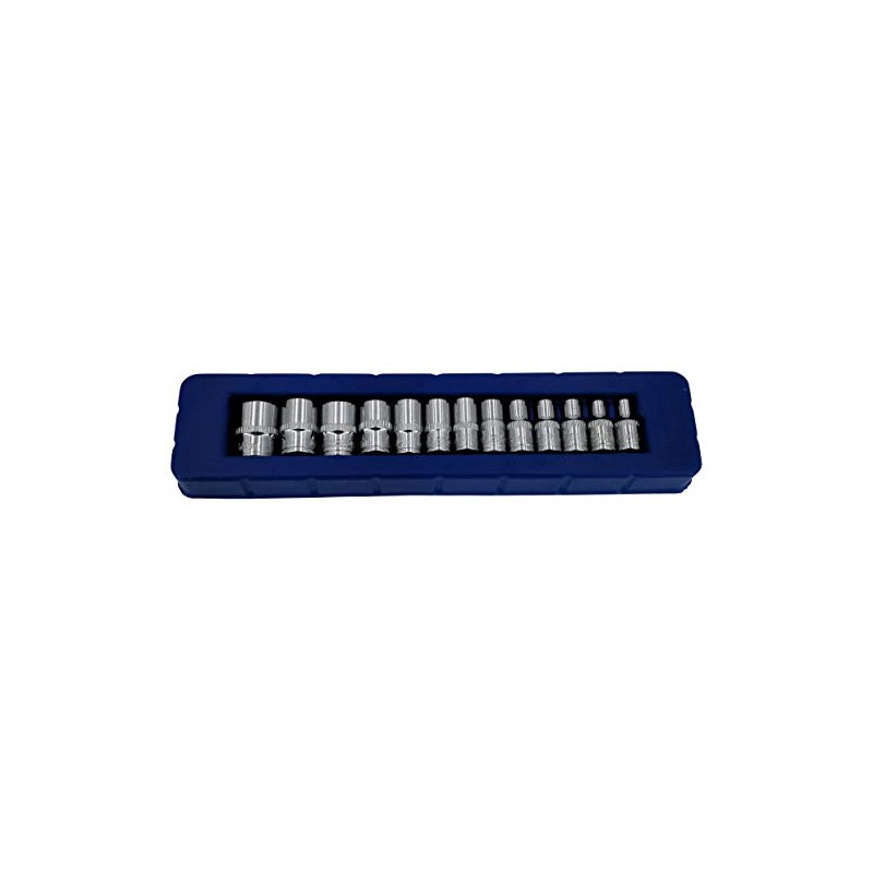 US Pro 13pc 1/4" Dr Shallow Sockets Metric 6 Point