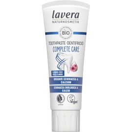 lavera Toothpaste Complete Care Fluoride-Free - 5 in 1 Protection - Active Plant Ingredients - Organic echinacea & Calcium - Vegan - Natural Cosmetics - 75 ml