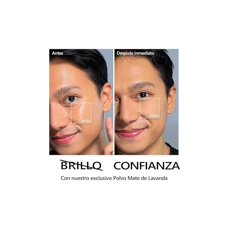 Chillab Polvo Compacto Lavanda (Morado), Matificante 10g