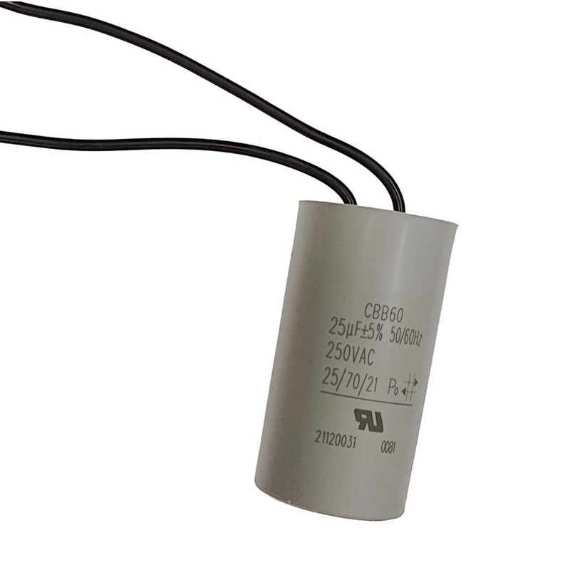 250VAC 25uF 25MFD CBB60 Motor Run Capacitor 2 Wires 25