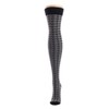 MeMoi Houndstooth Over The Knee Warm Socks Sudan Brown One