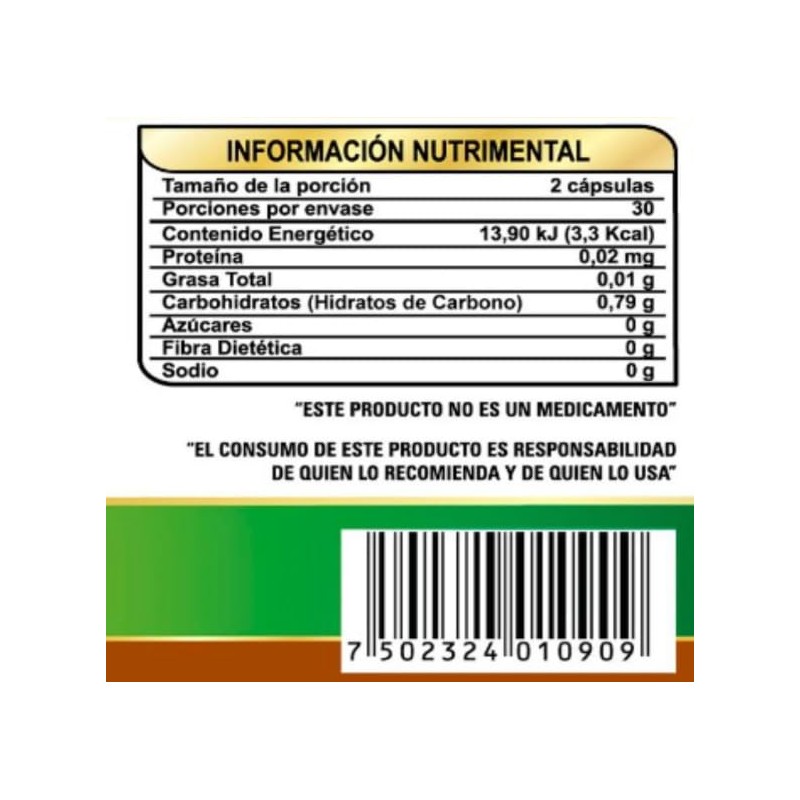 Suplemento Riñones Pur Natural Diente León Bienestar Intestinal Formula 100