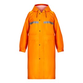 Coralrain Long Hooded Raincoat Safety Waterproof Emergency Rain Jacket Poncho for Men Women Adults