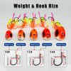 CWSDXM 3PCS Sea Fishing Jigs, 60g-200g tai kabura jig Fishing