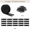 ZSURLUX 3.8cm*5m Heavy Duty Cinch Straps with 20 Buckles, Cut-to-Length