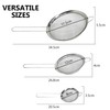Armo® Stainless Steel Sieve Pack of 3 8cm, 12cm, 18cm