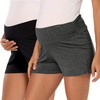 Fitglam - Pantalones cortos de maternidad para mujer, para dormir,
