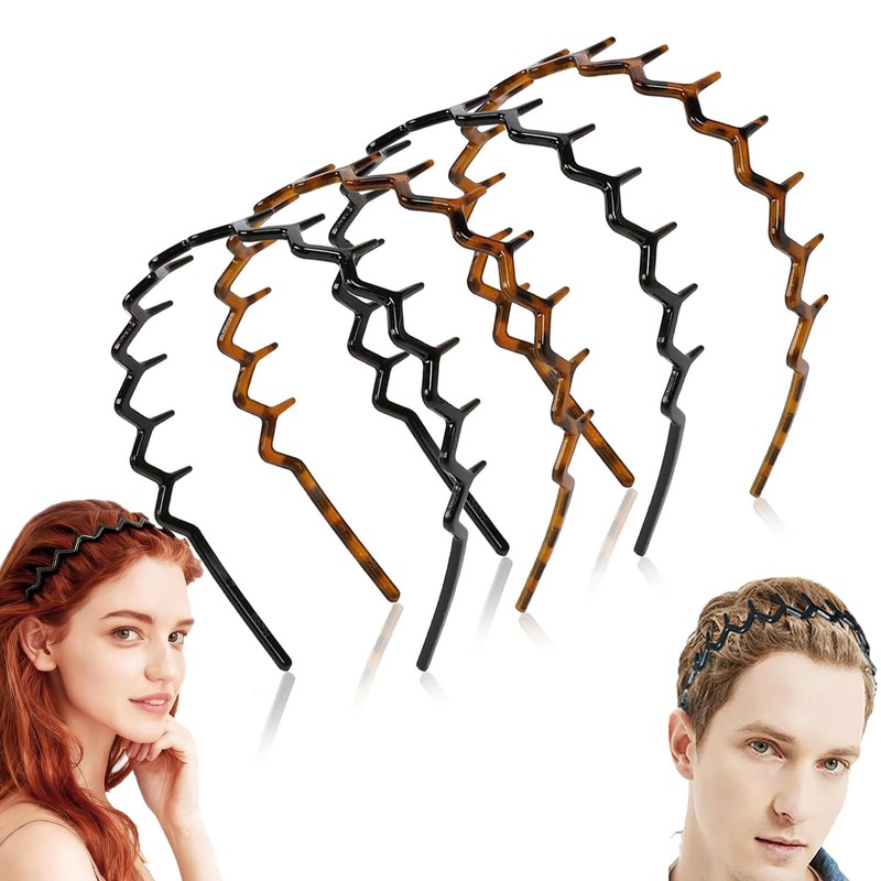 4 Diademas Para Cabello Mujer, Diadema Para Niñas, Tocado Ondulado