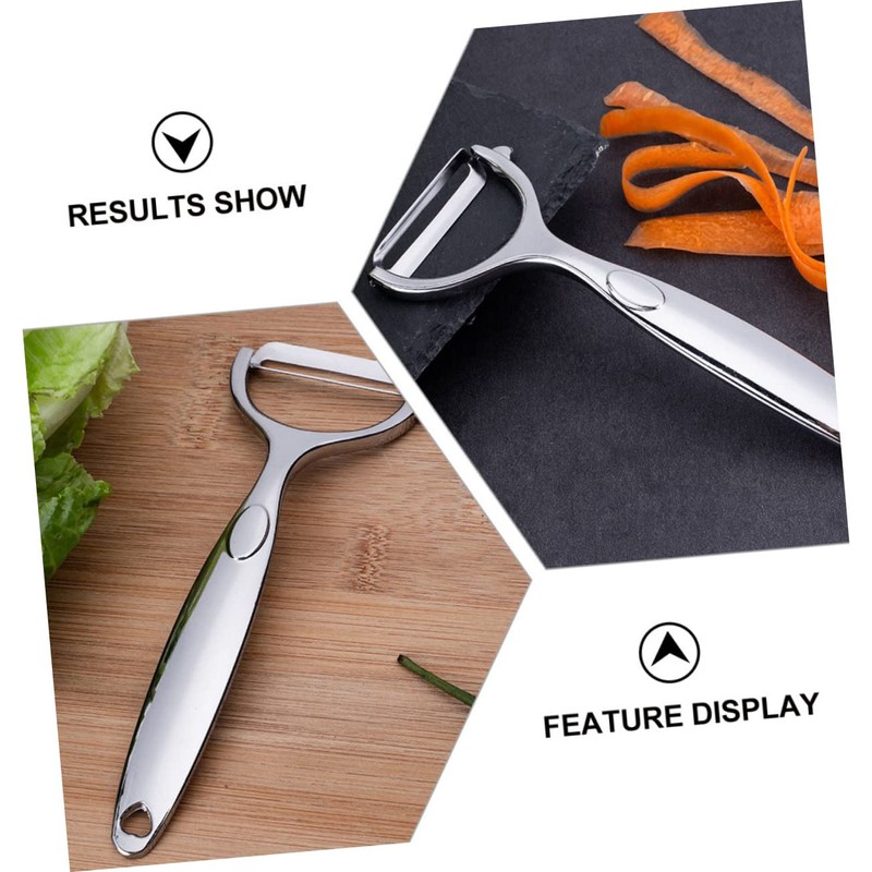 Ciieeo 1set Stainless Steel Y Shaped Vegetable Peelers Comfortable Grip
