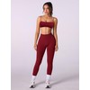 OMEWEE Workout sets for women 2 piece:Spaghetti Straps BacklessTop Bra