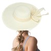 7VSTOHS Women's Sun Hat Floppy Foldable Bowknot Large Wide Brim
