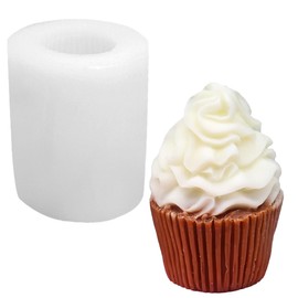 Molde de jabón en forma de magdalena, molde de silicona con forma de helado, molde de vela de resina, molde de velas de helado, moldes de velas de cono, cupcakes, remolino, molde de jabón de silicona