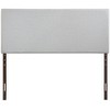 Modway Region Linen Fabric Upholstered King Headboard in Gray