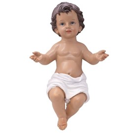 VILLAGE GIFT IMPORTERS 11.5" Nativity Baby Jesus | Christ Child for Creche | Christmas Figurine for Manger Scene | Spiritual Holiday Decoration for Indoor Use | Place on Table or Under Tree