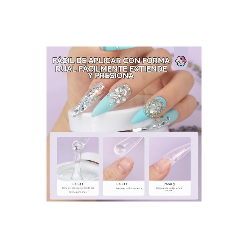 SAVILAND Gel de Uñas Solid Builder - 60G Gel de