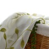 TIYANA Leaf Pattern Lace Curtains, Light Green Ivy Leaves, Set
