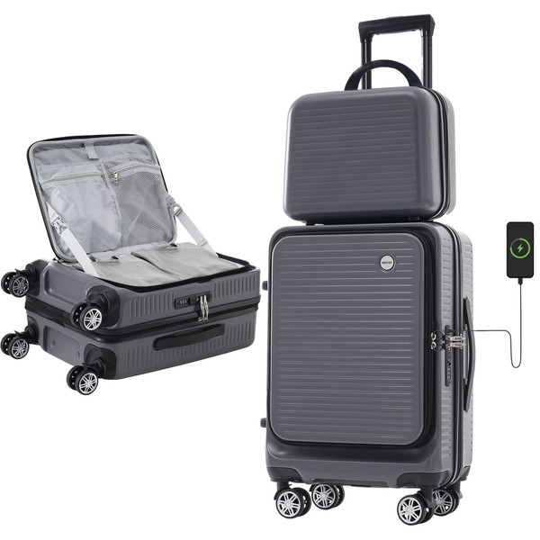 Merax 20 Inch Carry On Luggage with Spinner Wheels Top