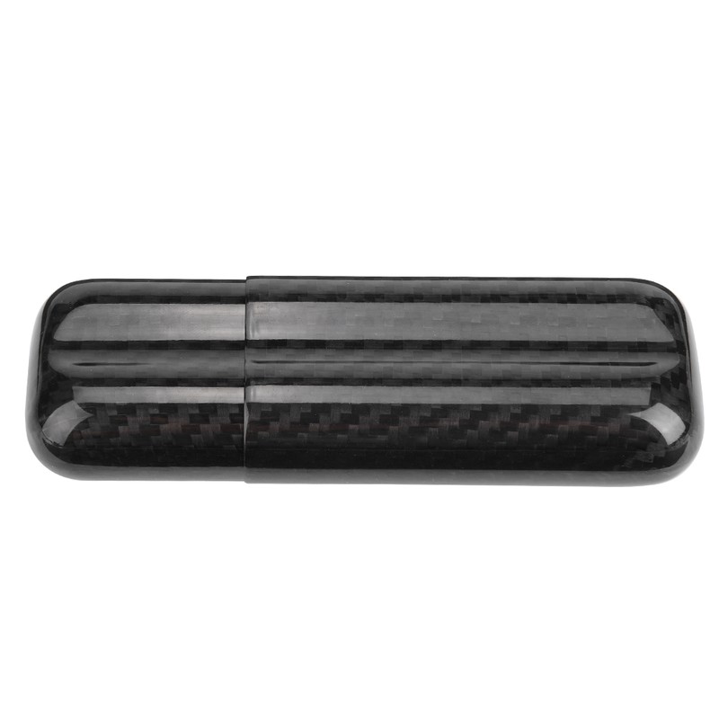 Carbon Fiber Cigar Holders Case Humidors 2 Tube Cigar Storage