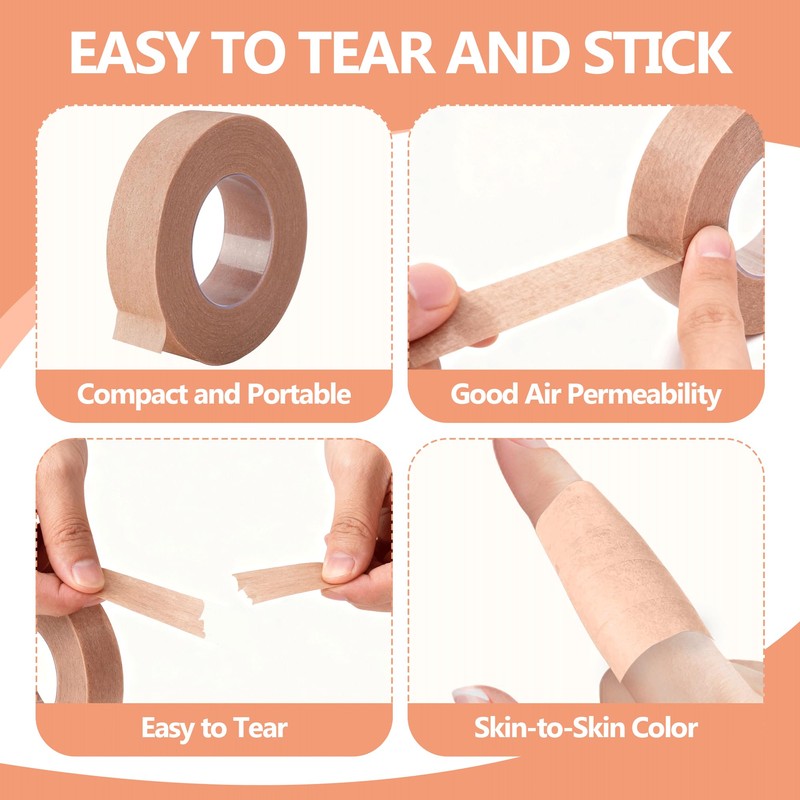 4Rolls Micropore Tape, Skin Friendly Material Nose Tape After Rhinoplasty