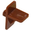 The Hillman Group 52063 1/4-Inch Square Shelf Pin-Brown Plastic ,