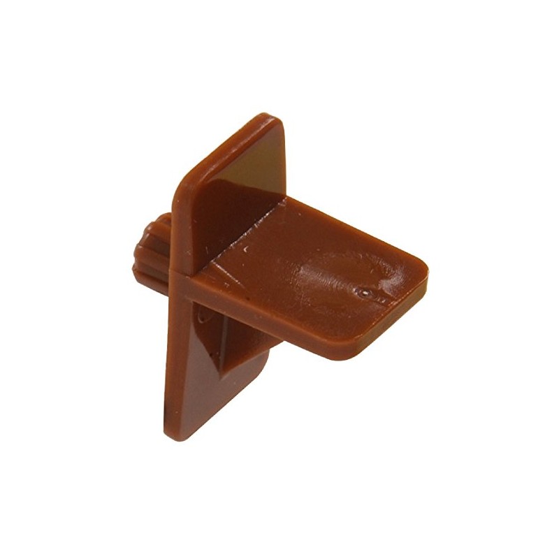 The Hillman Group 52063 1/4-Inch Square Shelf Pin-Brown Plastic ,