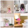 obeoby 3 Pack Wig Stand, Portable Wig Holder Pink Wig