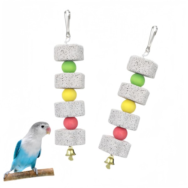 Parrot Bird Chewing Toy, Ai-OUMLEEF Bird Beak Grinding Stone with