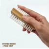 Wooden Nail Cleaning Brushes Double-Sided Fingernail Scrubber Manicure Pedicure Cleaning