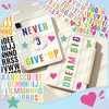 1470Pcs Letter Stickers Alphabet Stickers Vinyl Self Adhesive Mailbox Numbers,15
