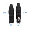 B Baosity XLR 3-Pin Male/Female Audio Connector