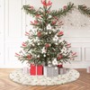 Christmas Tree Skirt 120 cm, White Christmas Tree Blanket for