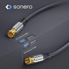 sonero® Premium Satellite Aerial Cable / Coaxial Cable 1.00 m