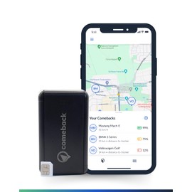 Comeback GPS Tracker without Subscription including SIM, Magnetic, Tracking throughout Europe, Activation by One-time Payment, Free App