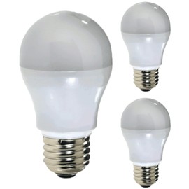 Diodesy- A15 LED Yellow Light Bulb 5W 330 Lumen E26 Medium Screw Base for Party Decoration Holiday Lighting Small Light Bulb 120V White Finish Turns Yellow When Lit Pack of 3