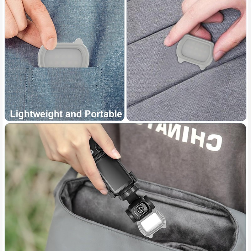 Magnetic Fill Light for OSMO Pocket 3, Video Light with