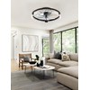 ZMISHIBO Ceiling Fans with Lights and Remote, 18 Inch Flush