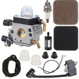 SPORTARC Ignition Coil Carburetor Kit with Air Filter for FS80R Fs85 for FS80 Hs80 Ht75 Hs75 Hs85 Set
