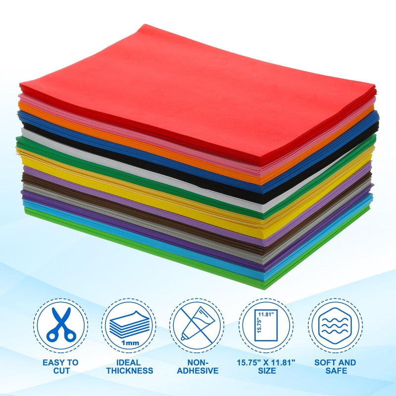 PATIKIL 20 Pcs Red EVA Foam Sheets, 12 x 8
