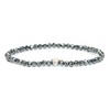 LAKADA Genuine Gemstone Bracelet with Faceted 4 mm Beads and