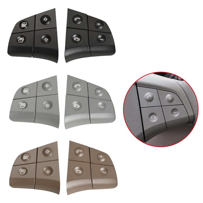 Shkalacar Steering Wheel Control Buttons Switch Replacement for W164 W245