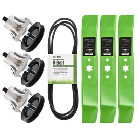 8TEN Blade Spindle Belt Rebuild Kit for Cub Cadet 46 inch Deck LT 1045 1046 918-0660A 918-0660B 942-0644 954-04153A