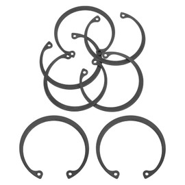 uxcell 5Pcs 1-15/16" Internal Retaining Ring Circlip, 65 Mn Spring Steel Internal Circlip Snap Rings C-Clips for Grooved Shafts Studs, Black