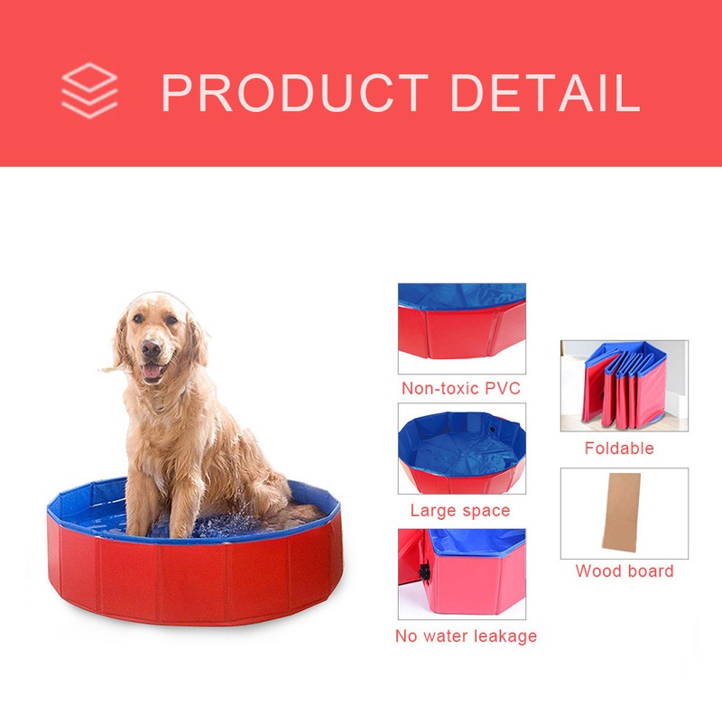 Foldable Pet Bath Pool Collapsible Dog Pool Pet Bathing Tub
